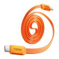Câble USB-C plat magnétique Momax DC88 Mag.Link - 100W, 1m - Orange