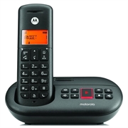 Téléphone sans fil DECT Motorola E211 avec répondeur numérique - Noir