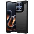 Coque Motorola Edge 70 Pro en TPU Brossé - Fibre de Carbone