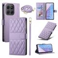 Étui Motorola Edge 70 Pro portefeuille matelassé luxueux - Violet