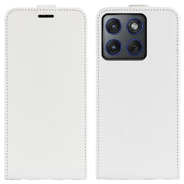 Étui à Rabat Vertical Motorola Edge 70 avec Porte-Cartes - Blanc