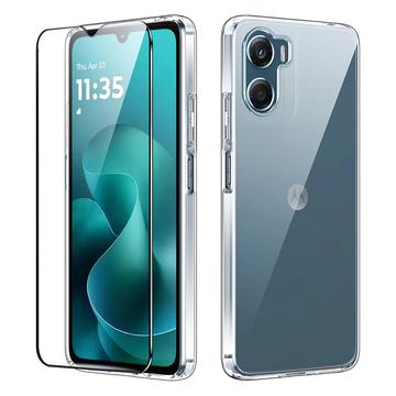 Coque Motorola Moto G06 en TPU avec Protecteur d’Écran Saii 2-en-1