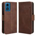 Étui Portefeuille Motorola Moto G24 Power/G04/E14 - Série Cardholder - Marron