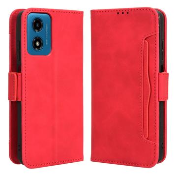 Étui Portefeuille Motorola Moto G24 Power/G04/E14 - Série Cardholder - Rouge