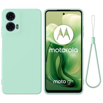 Coque Motorola Moto G24 Power en Silicone Liquide - Verte