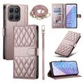 Étui Motorola Moto G37/G47 portefeuille matelassé luxueux - Or rose