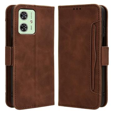 Étui Portefeuille Motorola Moto G54 - Série Cardholder - Marron