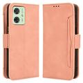 Étui Portefeuille Motorola Moto G54 - Série Cardholder - Rose