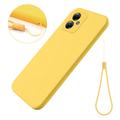 Coque Motorola Moto G54 en Silicone Liquide - Jaune