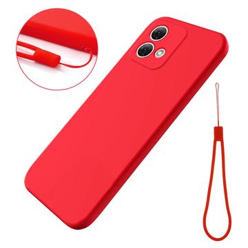 Coque Motorola Moto G84 en Silicone Liquide - Rouge