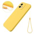 Coque Motorola Moto G84 en Silicone Liquide - Jaune