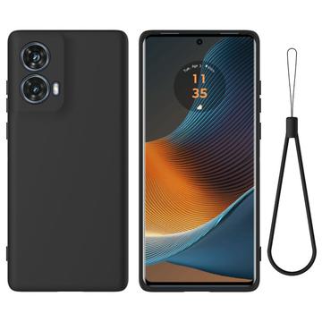 Coque Motorola Moto G85/S50 Neo en Silicone Liquide - Noire