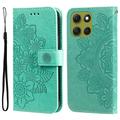 Étui Portefeuille Motorola Moto G86 Mandala Série - Vert