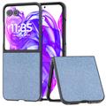 Coque hybride Motorola Razr 50 Ultra Texture Strass - Bleue