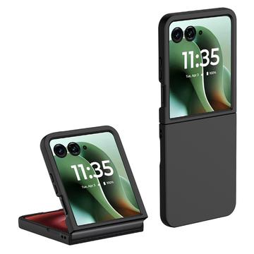 Coque Motorola Razr 60 Ultra en Plastique Caoutchouté - Noire
