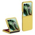 Coque Motorola Razr 60 Ultra en Plastique Caoutchouté - Jaune