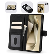 Étui Portefeuille Samsung Galaxy S24 Ultra en Cuir MyTPhone CardMate - Noir