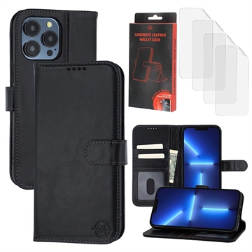 Étui Portefeuille iPhone 13 Pro Max/12 Pro Max en Cuir MyTPhone CardMate - Noir