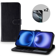 Étui Portefeuille iPhone 17 en Cuir MyTPhone CardMate - Noir