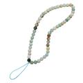 Pendentif pour téléphone en perles de pierre naturelle, 16cm