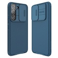 Coque Hybride Samsung Galaxy S22+ 5G Nillkin CamShield Pro - Bleu