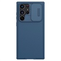 Coque Hybride Samsung Galaxy S22 Ultra 5G Nillkin CamShield Pro - Bleue