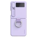 Coque en Silicone Samsung Galaxy Z Flip4 Nillkin CamShield Silky - Violete