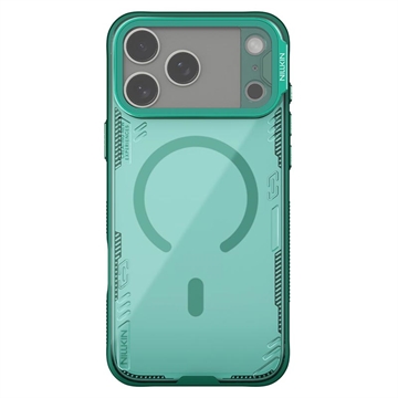 Coque magnétique iPhone 17 Pro Max Nillkin IceBlade Prop - Compatible MagSafe, Couvercle à lentille coulissante - Verte