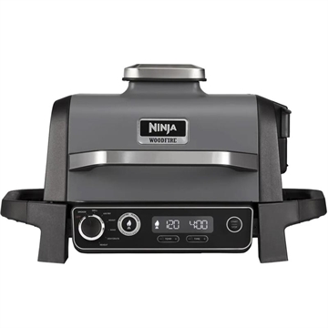 Ninja OG701EU Barbecue et fumoir électriques Woodfire - Gris / Noir