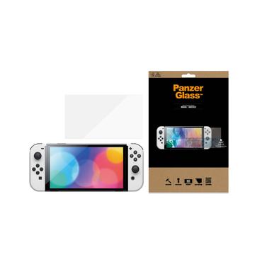 Protecteur d\'Écran Nintendo Switch OLED PanzerGlass Standard Fit AntiBacterial - Transparente