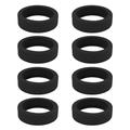 Protecteurs de roues en silicone pour valises - 8 Pcs. - Noir