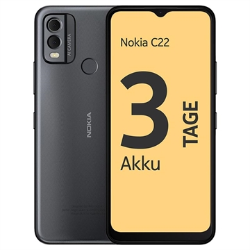 Nokia C22 - 64Go - Noir Minuit
