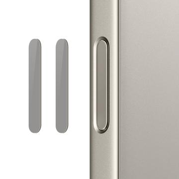 Northjo Bouton de contrôle de l\'appareil photo Protecteur en verre trempé pour iPhone 16 Pro/16 Pro Max/16 Plus - 2 Pcs. - Naturel