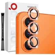 Ensemble de protecteurs d’objectif avec strass Samsung Galaxy S26 Northjo - Orange
