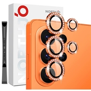 Ensemble de protecteurs d’objectif avec strass Samsung Galaxy S26 Ultra Northjo - Orange