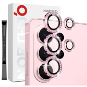 Ensemble de protecteurs d’objectif avec strass Samsung Galaxy S26 Ultra Northjo - Rose