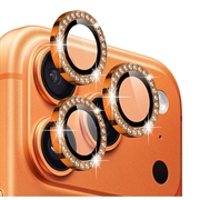 Ensemble de protecteurs d’objectif avec strass iPhone 17 Pro/17 Pro Max Northjo - Orange