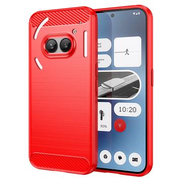 Coque Nothing Phone (2a) en TPU Brossé - Fibre de Carbone