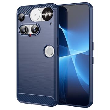 Coque Nothing Phone (3) en TPU Brossé - Fibre de Carbone