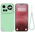 Coque Nothing Phone (4a) Pro en silicone liquide avec dragonne - Verte