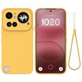 Coque Nothing Phone (4a) Pro en silicone liquide avec dragonne - Jaune