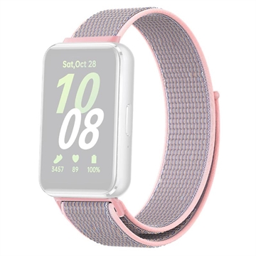 Samsung Galaxy Fit3 - Bracelet en Nylon avec Fermeture Velcro - Rose