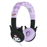 Casque audio filaire pour enfants OTL Technologies Kuromi - Volume limité à 85dB - Noir / Violet