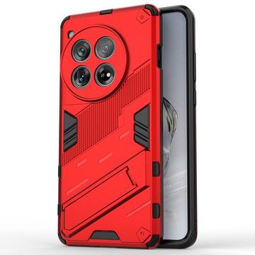 Coque Hybride Armor pour OnePlus 12 avec Béquille - Série Armor - Rouge