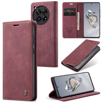 Étui Portefeuille OnePlus 12 Caseme Série 013 - Bordeaux