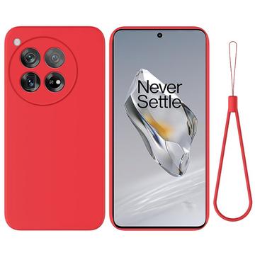 Coque OnePlus 12 en Silicone Liquide - Rouge