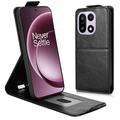 Étui à rabat vertical OnePlus 15 avec support - Noir