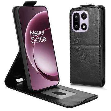 Étui à rabat vertical OnePlus 15 avec support - Noir
