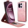 Étui à rabat vertical OnePlus 15 avec support - Rose Doré