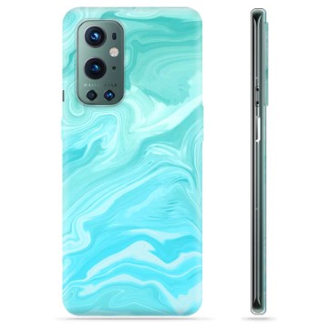 Coque OnePlus 9 Pro en TPU - Marbre Bleu